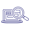 Seo Laptop Illustration from UX Line Set