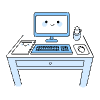 Office Desk illustration - Free transparent PNG, SVG. No sign up needed.