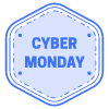 Cyber Monday Hexagon Element from Vector Badges Set
