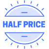 Half Price Circle element - Free transparent PNG, SVG. No sign up needed.