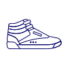 Sneakers Shoes 20 Illustration from UX Line Set | Free Download as SVG Vector and Transparent PNG | Streamline illustrations