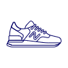 Sneakers Shoes 21 Illustration from UX Line Set | Free Download as SVG Vector and Transparent PNG | Streamline illustrations