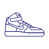 Sneakers Shoes 4 Illustration from UX Line Set