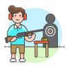 Sports Shooting 1 Illustration from UX Colors Set