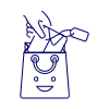 Shopping Bag Add 2 1 Illustration from UX Line Set