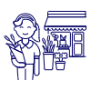 Flower Shopping 1 1 Illustration from UX Line Set