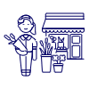Flower Shopping 2 1 Illustration from UX Line Set