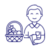 Grocery Shopping 2 1 Illustration from UX Line Set