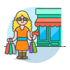 Grocery Shopping 1 1 Illustration from UX Colors Set