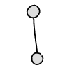 Filled Bullet Two Way Element from Variable Scribbles Set