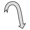 Filled Arrow Thick Curve element - Free transparent PNG, SVG. No Sign up needed.