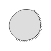 Chat Bubble Circle Plain Shadow Filled Element from Variable Scribbles Set