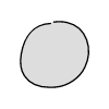 Chat Bubble Circle Small Plain Filled Element from Variable Scribbles Set