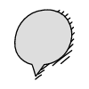 Chat Bubble Circle Small Point Shadow Filled Element from Variable Scribbles Set