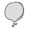 Chat Bubble Circle Small Thought Shadow Filled Element from Variable Scribbles Set
