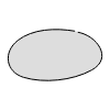 Chat Bubble Oval Small Plain Filled element - Free transparent PNG, SVG. No sign up needed.