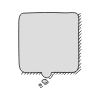 Chat Bubble Square Thought Shadow Filled element - Free transparent PNG, SVG. No sign up needed.