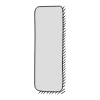 Chat Bubble Vertical Plain Shadow Filled Element from Variable Scribbles Set