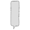 Chat Bubble Vertical Point Dash Filled Element from Variable Scribbles Set