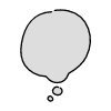 Filled Chat Bubble Circle Small Thought Element from Variable Scribbles Set