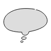 Filled Chat Bubble Oval Small Thought Element from Variable Scribbles Set