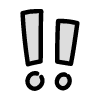 Filled Alert Surprise Element from Variable Scribbles Set