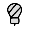 Filled Idea Lightbulb Dark element - Free transparent PNG, SVG. No sign up needed.