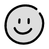 Filled Smiley Happy Element from Variable Scribbles Set
