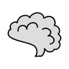 Filled Brain Element from Variable Scribbles Set