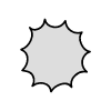 Filled Flash Element from Variable Scribbles Set