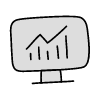 Filled Monitor Graph element - Free transparent PNG, SVG. No sign up needed.