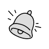 Filled Notification Bell Element from Variable Scribbles Set