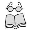 Filled Read Book Element from Variable Scribbles Set