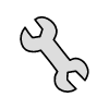 Filled Tools Double Wrench Element from Variable Scribbles Set