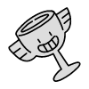 Filled Wing Smiley Trophy Element from Variable Scribbles Set