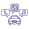 Smart Car Control Illustration from UX Line Set