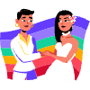 LGBT Wedding illustration - Free transparent PNG, SVG. No sign up needed.