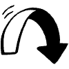 U Turn Solid Arrow Element from Beveled Scribbles Set