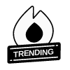 Trending Fire Sticker element - Free transparent PNG, SVG. No Sign up needed.