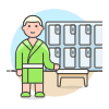 Locker Room 1 Illustration from UX Colors Set
