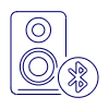 Audio Speakers Bluetooth Illustration from UX Line Set