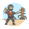 Ninja Training 1 illustration - Free transparent PNG, SVG. No sign up needed.