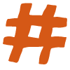 Hashtag Element from Fun Stickers Set