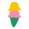 Ice Cream Element from Fun Stickers Set