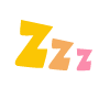 Nap Sleep Zzz Element from Fun Stickers Set