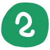 Number 2 1 Element from Fun Stickers Set