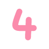 Number 4 2 Element from Fun Stickers Set