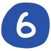 Number 6 1 Element from Fun Stickers Set