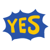 Yes Element from Fun Stickers Set