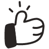 Hand 5 Element from Fun Stickers Set